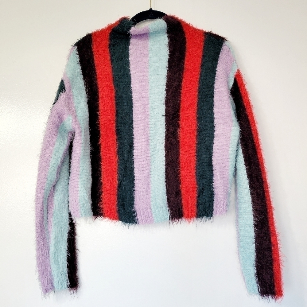 BLANKNYC Striped Mock Neck The Mad Hatter Sweater Size XS - Picture 4 of 11